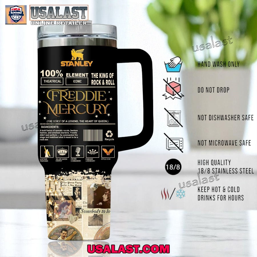 Freddie Mercury Premium 40oz Tumbler