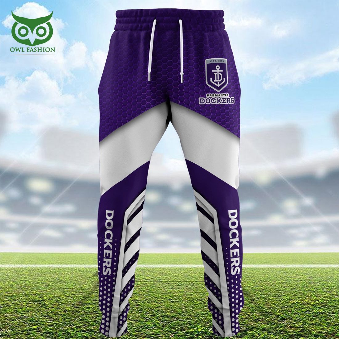 Fremantle Dockers AFL Purple 3D Sweatpants