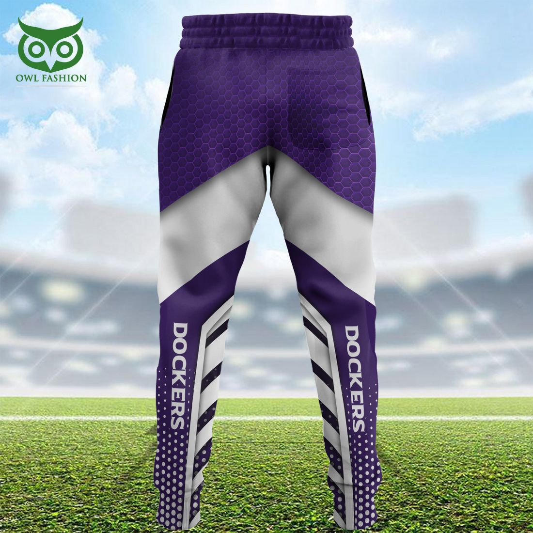 Fremantle Dockers AFL Purple 3D Sweatpants