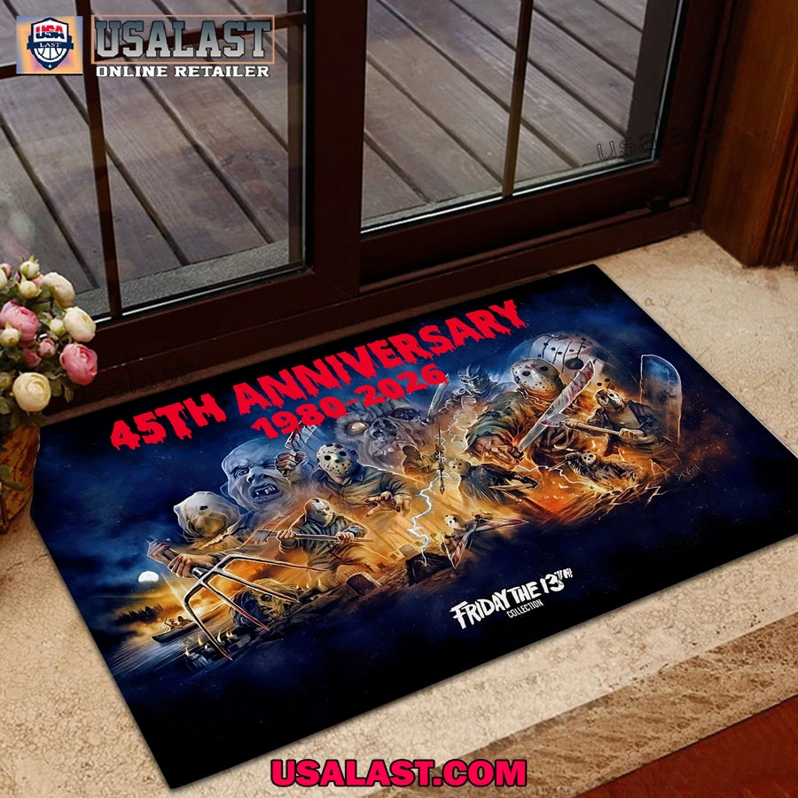 Friday the 13th 45th Anniversary Doormat