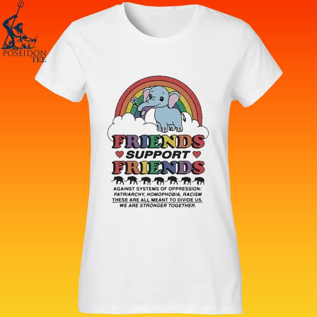 Friends Support Friends Environmental Awareness Kawaii T-shirt