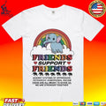 Friends Support Friends Environmental Awareness Kawaii T-shirt