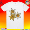 Fuck Maga Fuck Trump Fuck Ice Yellow Daffodil Trio T-shirt
