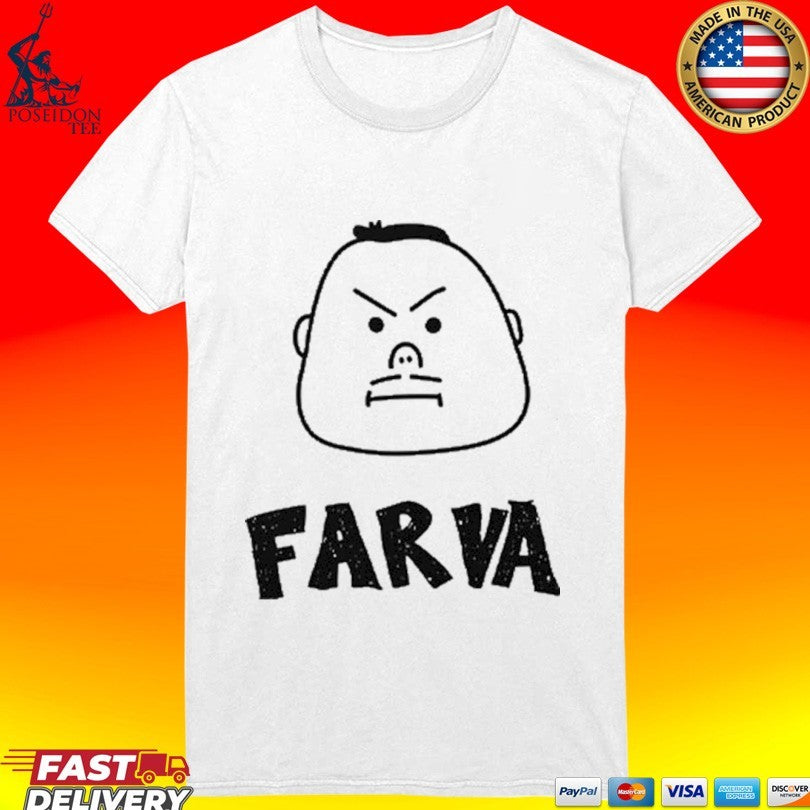 Funny Farva Bachelor Party Drawing Cartoon Big Head T-shirt