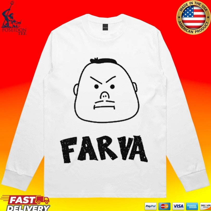 Funny Farva Bachelor Party Drawing Cartoon Big Head T-shirt