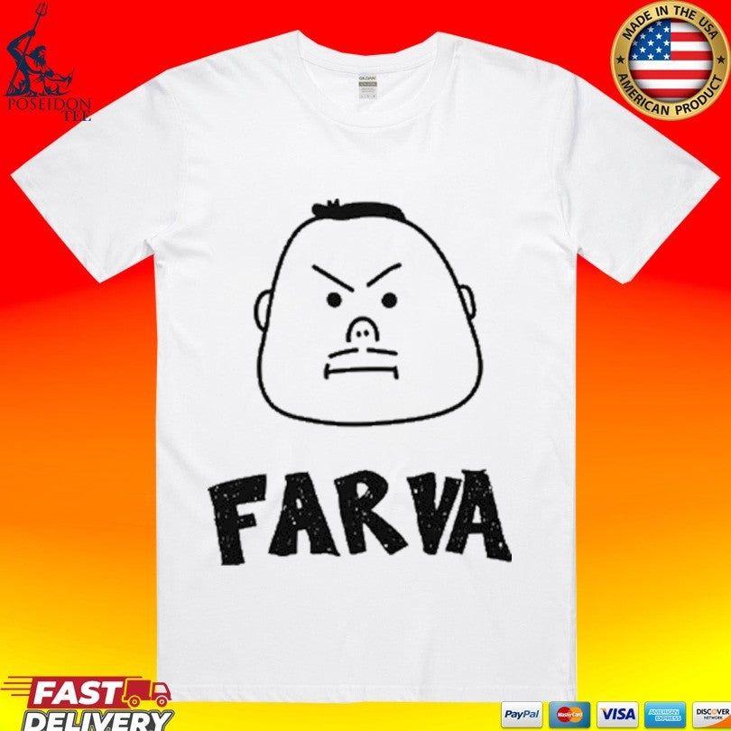 Funny Farva Bachelor Party Drawing Cartoon Big Head T-shirt
