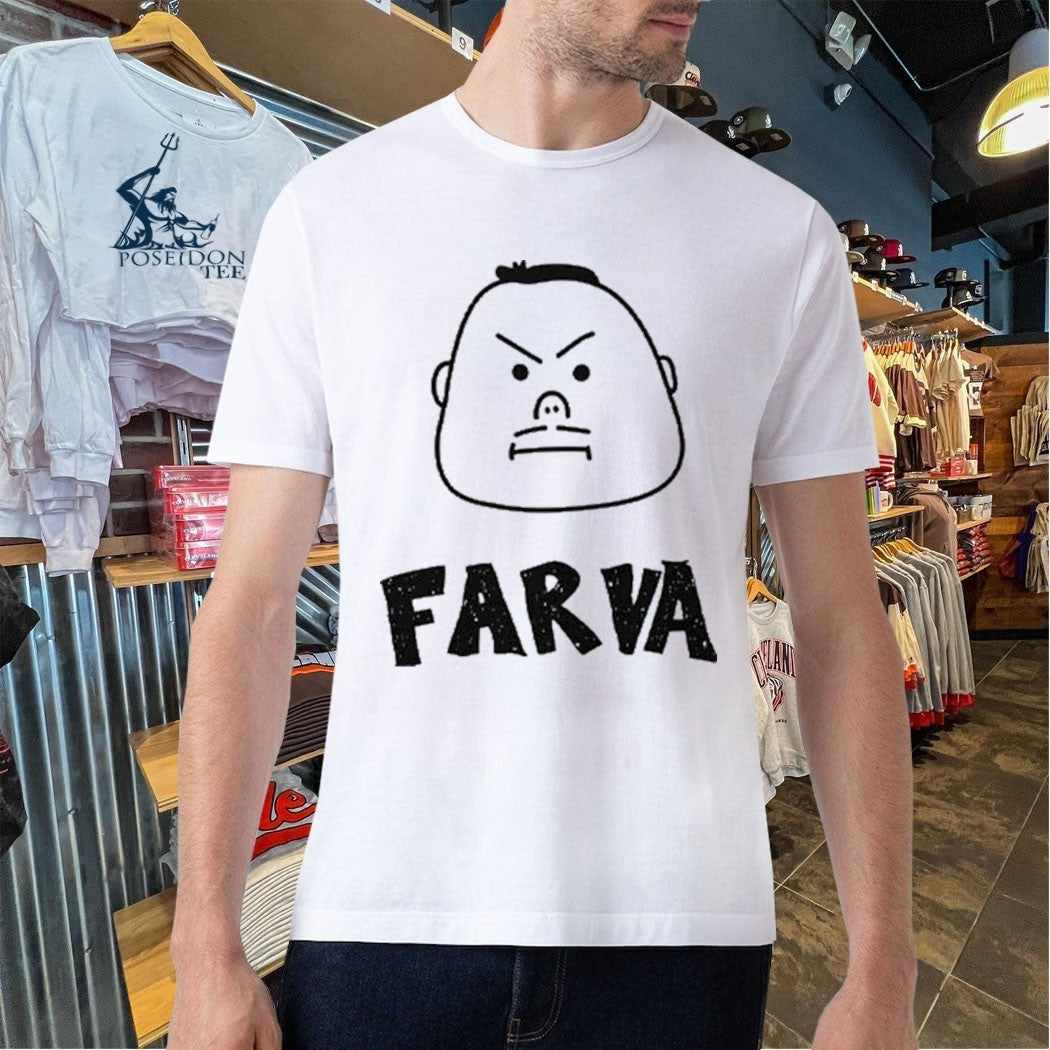 Funny Farva Bachelor Party Drawing Cartoon Big Head T-shirt