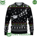 Funny Rooster Santa Christmas Premium Ugly Sweater