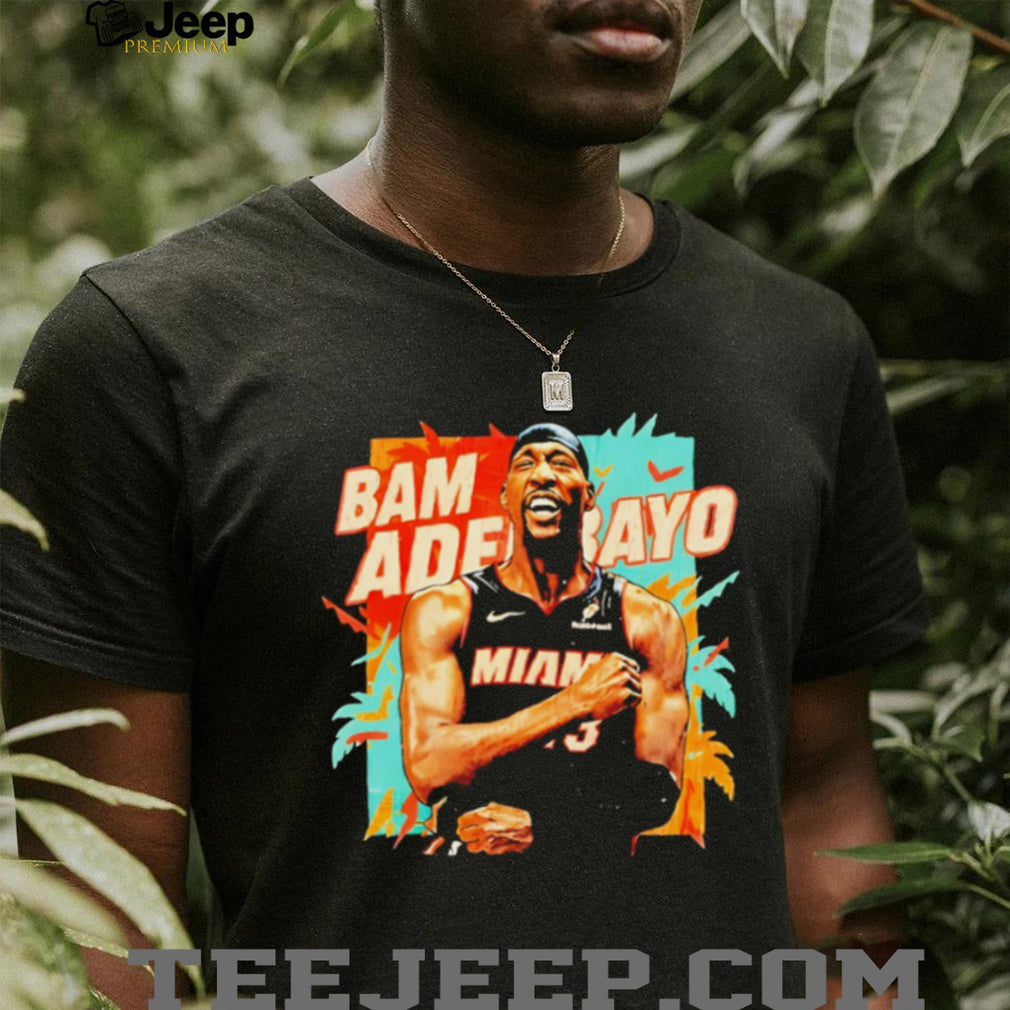Bam Adebayo Miami Basketball Floral Paradise Graphic T shirt