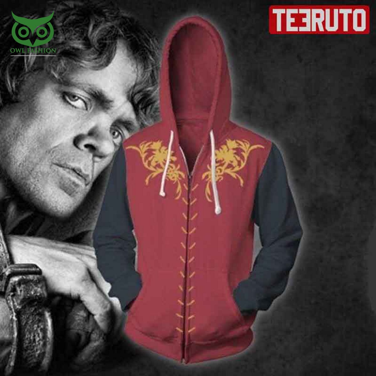 Game Of Thrones Cosplay Zip Up 3D Hoodie