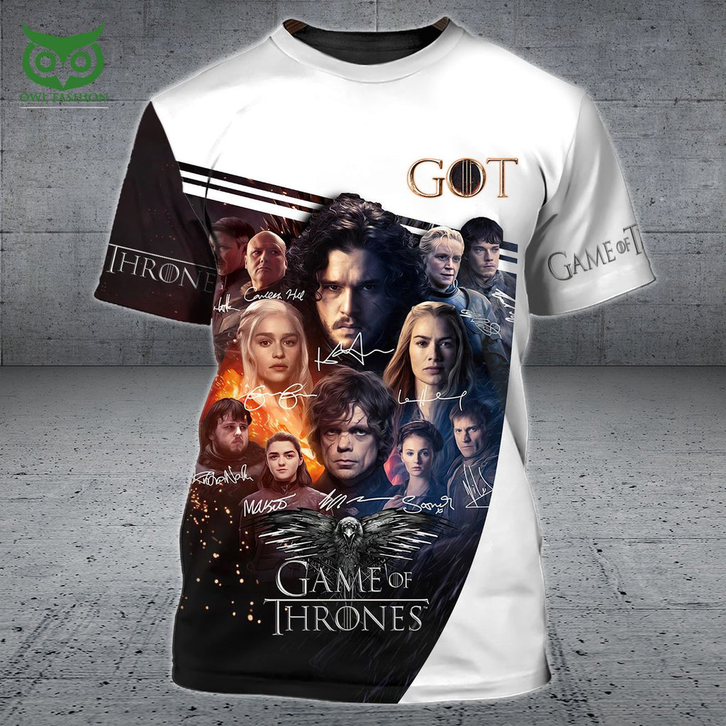 Game of Thrones Poster GOT 3D Tshirt Zipper Hoodie