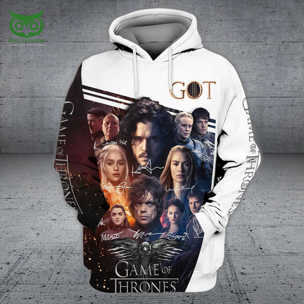 Game of Thrones Poster GOT 3D Tshirt Zipper Hoodie