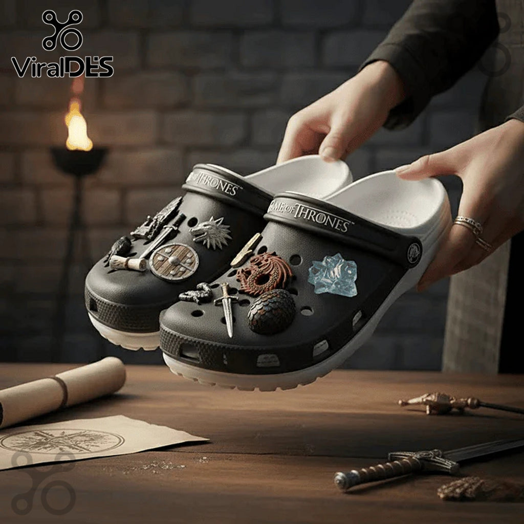 Game of Thrones Premium Crocs Clogs With Charms