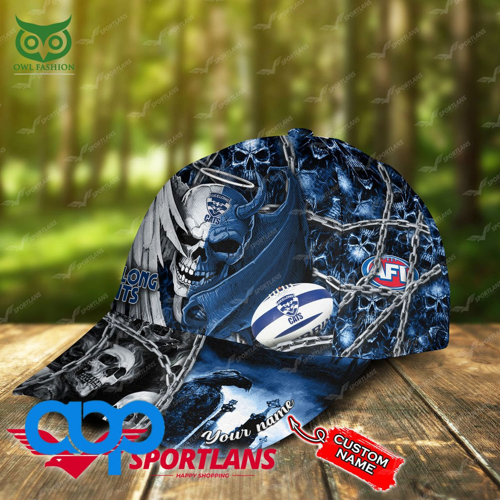 Geelong Football Club AFL Personalized 3D Printed Cap