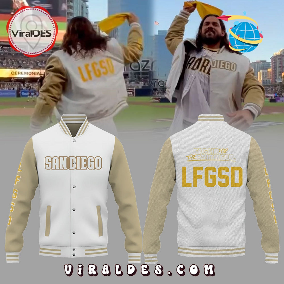 Gentlemen Padres Legend Jorge Alfaro LFGSD Baseball Jacket