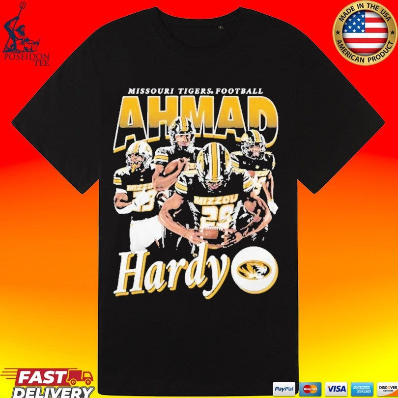 Ahmad Hardy Illustrated Missouri Tigers Football 2026 T-shirt