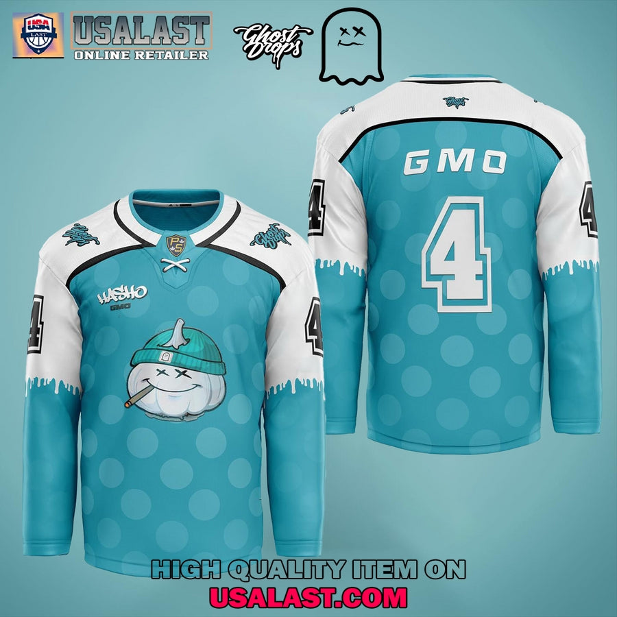 Ghost Drops Hasho GMO Canabis Hockey Jersey