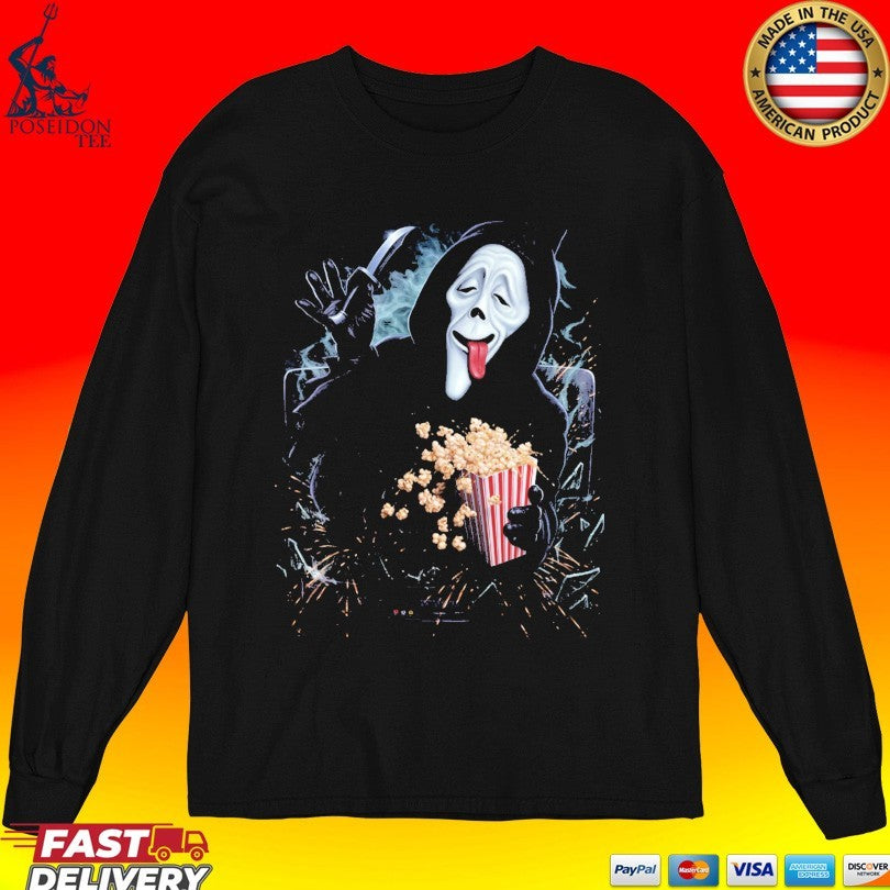 Ghost Face Spoof Scary Movie Munchies T-shirt