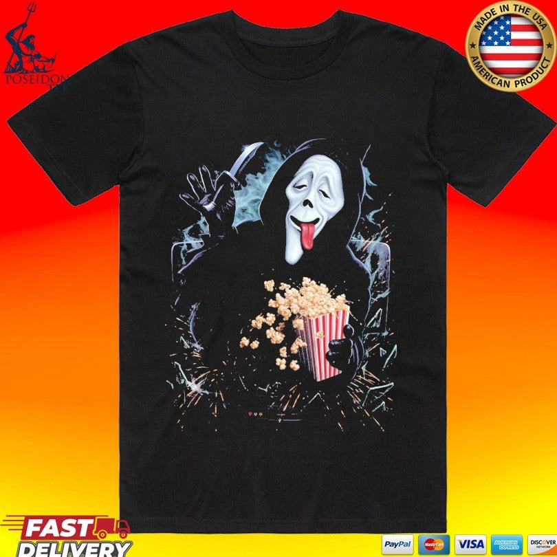 Ghost Face Spoof Scary Movie Munchies T-shirt
