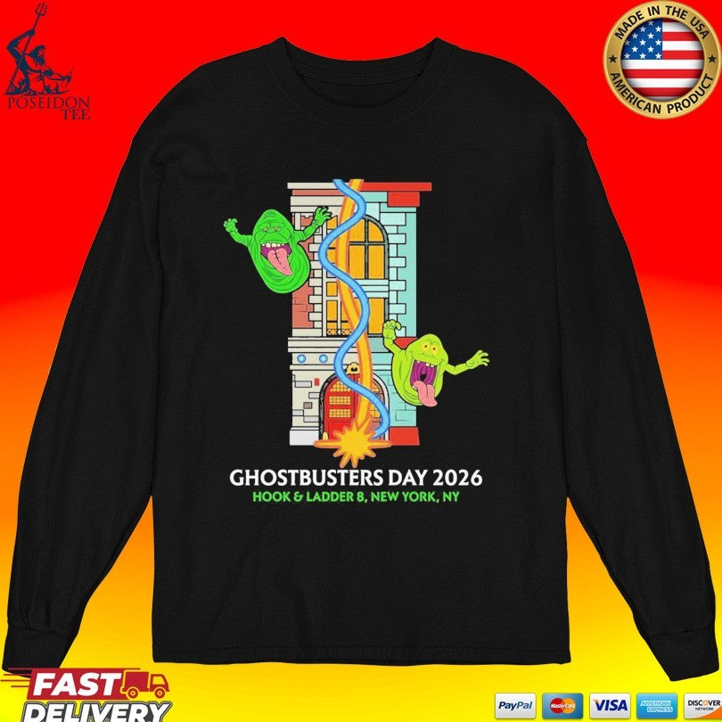 Ghostbusters Day 2026 Hook & Ladder 8 Nyc Fan Gear T-shirt