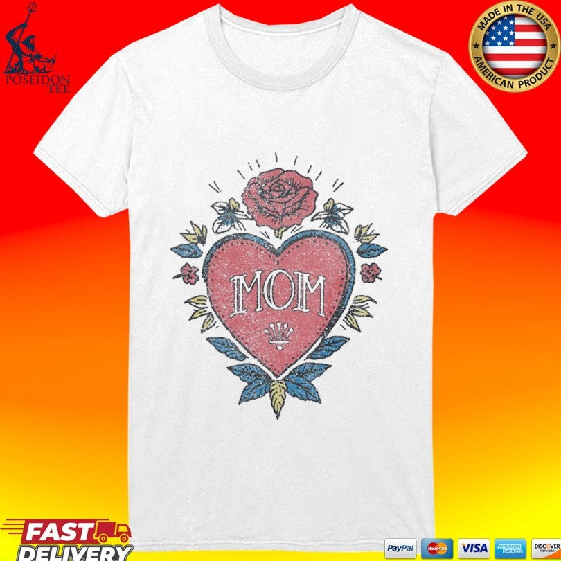 Girl Dangerous Mom Tattoo Vintage T-shirt