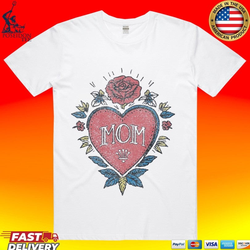 Girl Dangerous Mom Tattoo Vintage T-shirt