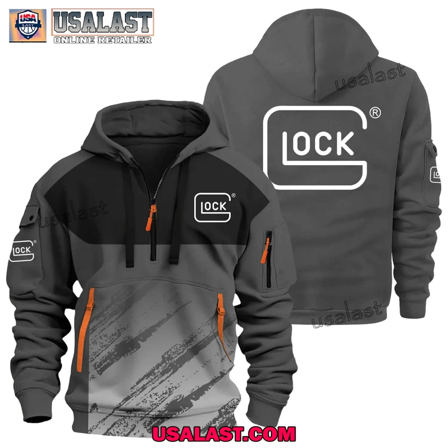 Glock Gun Brand Heavy Zip Hoodie