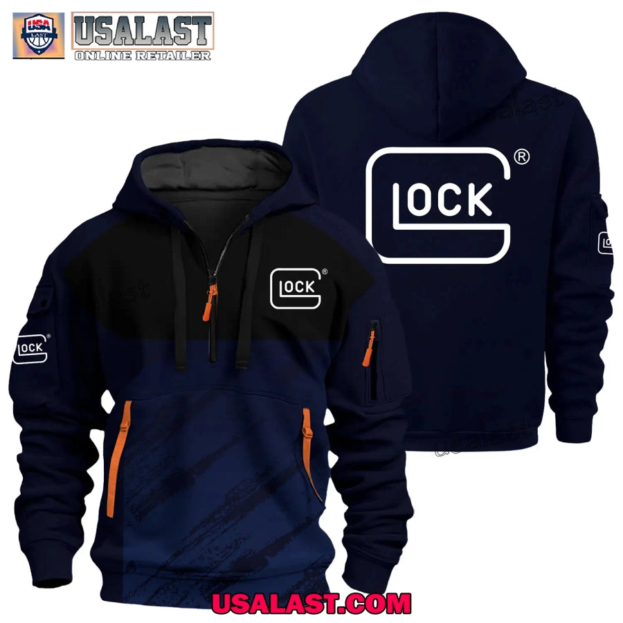 Glock Gun Brand Heavy Zip Hoodie
