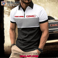 GMC Short Sleeve Zipper Men Polo