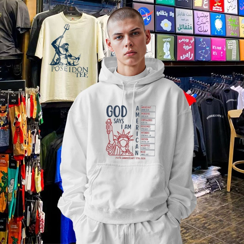 God Says I Am American 250th Anniversary 1776 2026 T-shirt