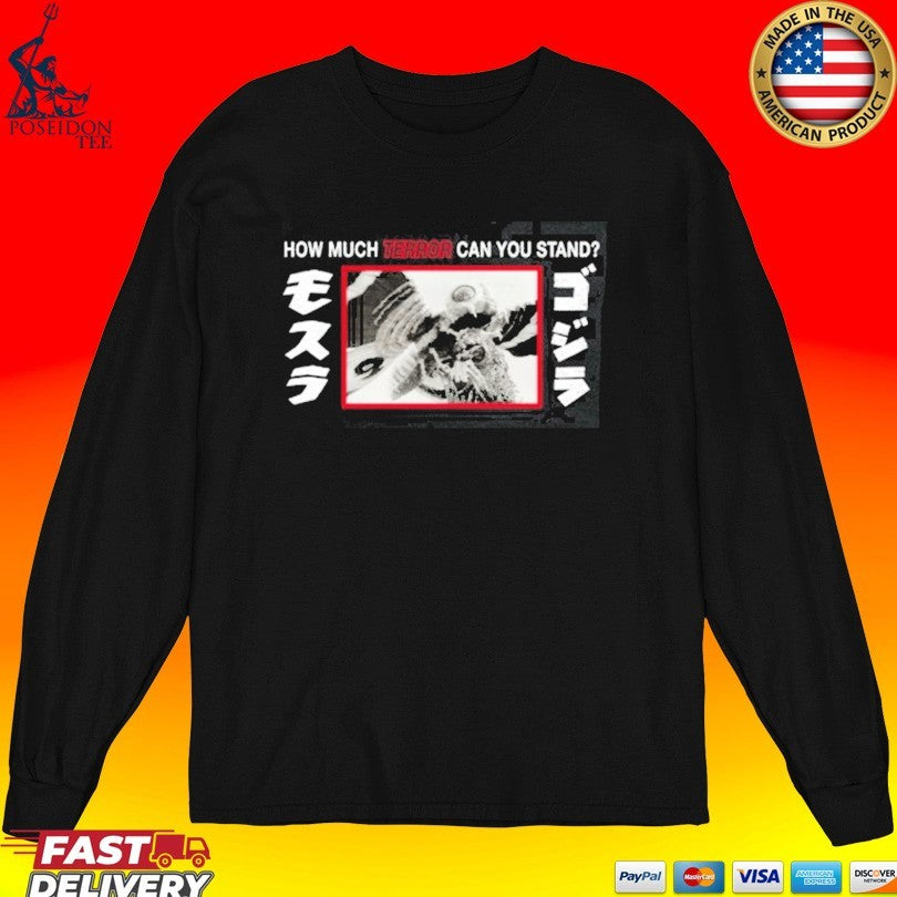 Godzilla Mothra Terror Black 5 Panel T-shirt
