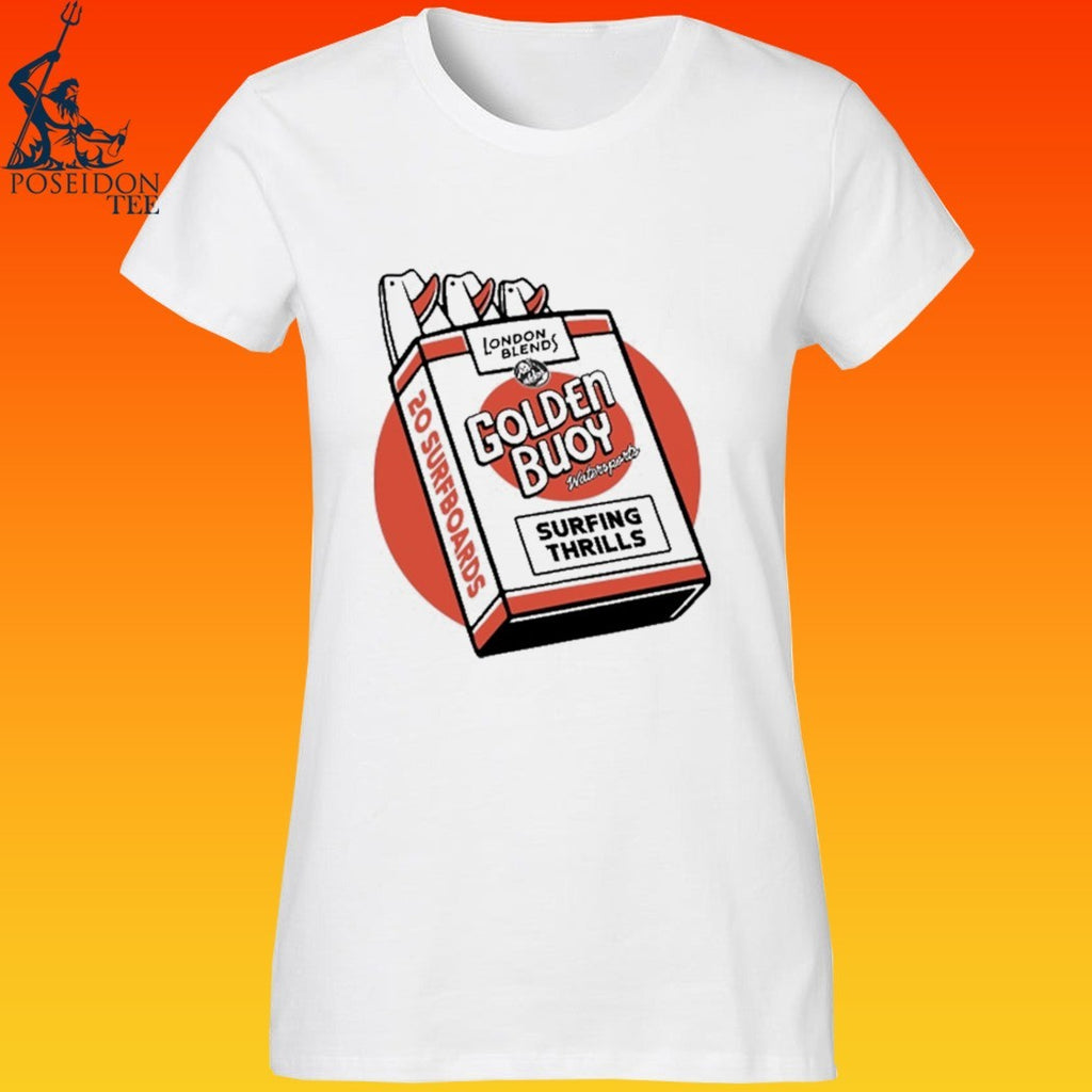 Golden Boy Surfing Thrills 20 Surfboards T-shirt