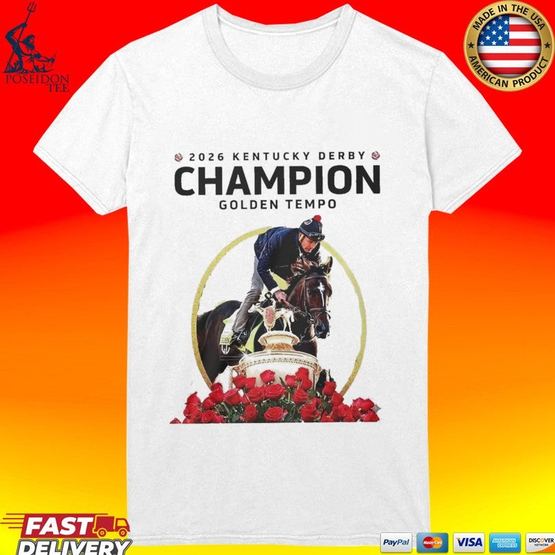 Golden Tempo Kentucky Derby Champion 2026 Run For Roses T-shirt