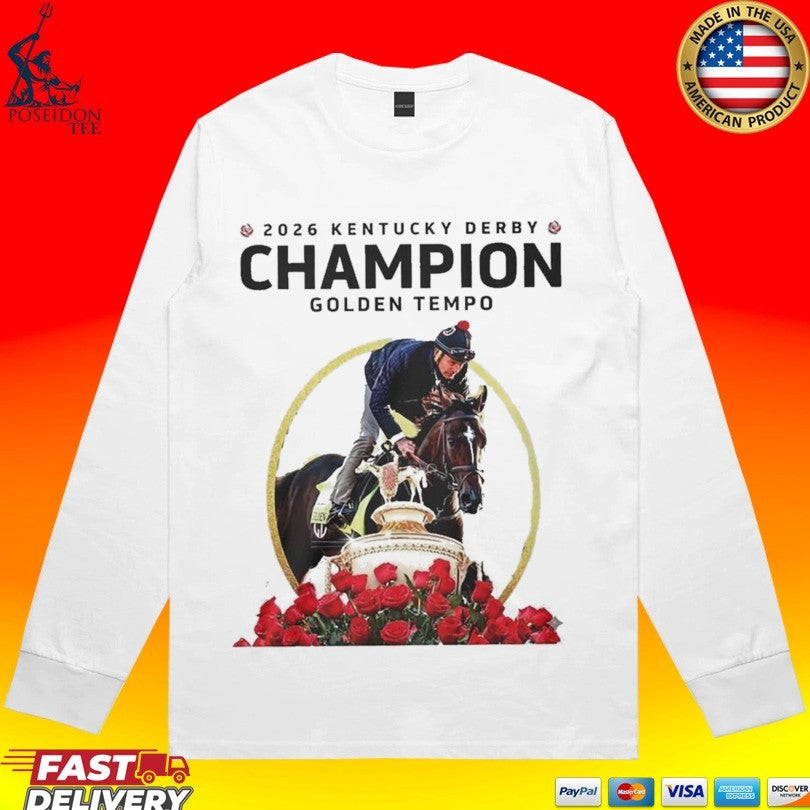 Golden Tempo Kentucky Derby Champion 2026 Run For Roses T-shirt