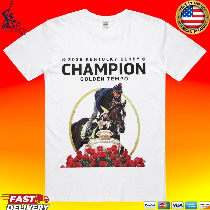 Golden Tempo Kentucky Derby Champion 2026 Run For Roses T-shirt