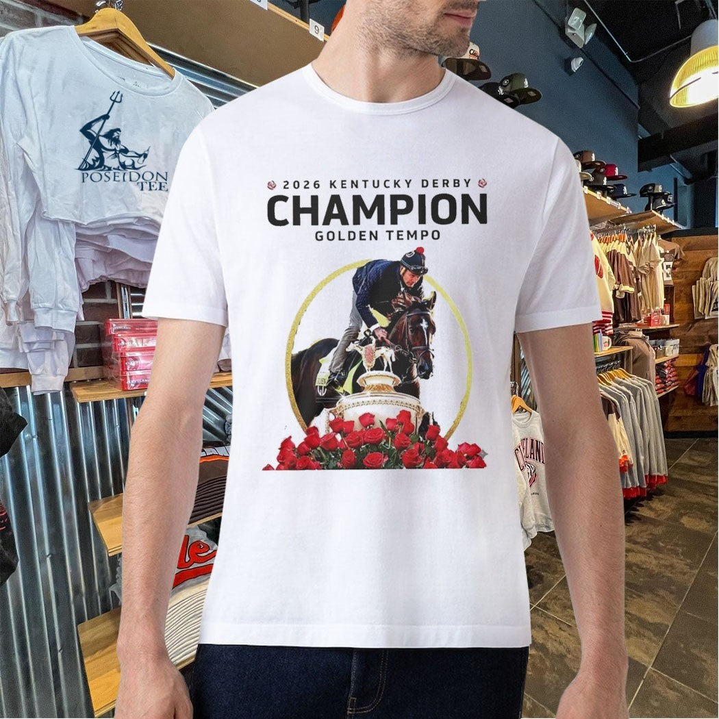 Golden Tempo Kentucky Derby Champion 2026 Run For Roses T-shirt