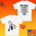 Governors Ball Music Festival Keychain Lineup T-shirt