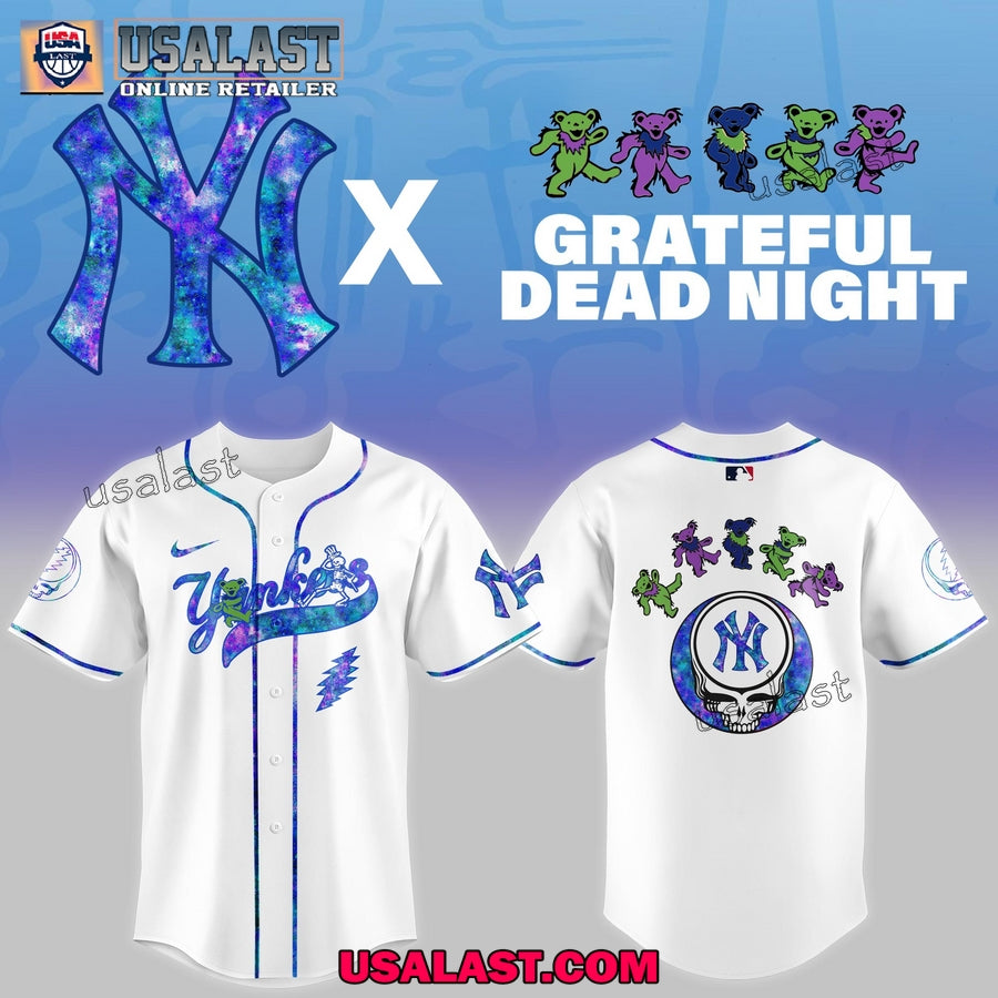 Grateful Dead Bear x MLB All Team Limited Edition Jersey Shirt