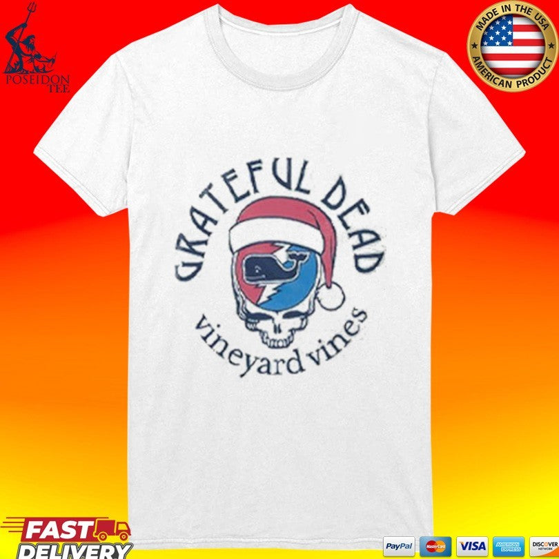 Grateful Dead Vineyard Vines Santa Hat Mascot T-shirt