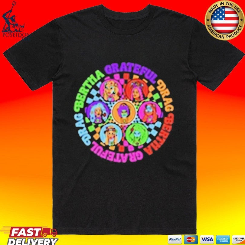 Grateful Drag Wheel Of Faces T-shirt