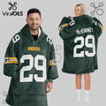 Green Bay Packers McKinney 29 Player Blanket Hoodie