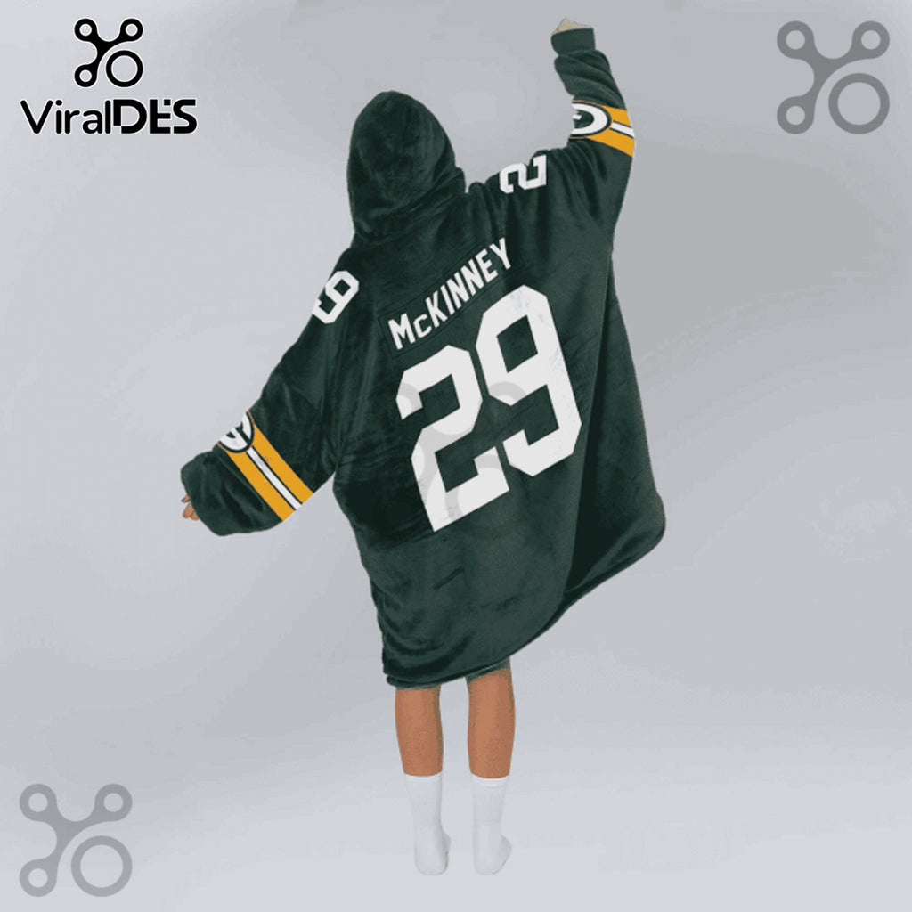 Green Bay Packers McKinney 29 Player Blanket Hoodie