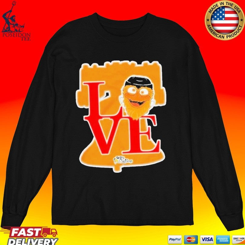 Gritty Love Philadelphia Flyers Hockey Mascot Nhl 2026 T-shirt