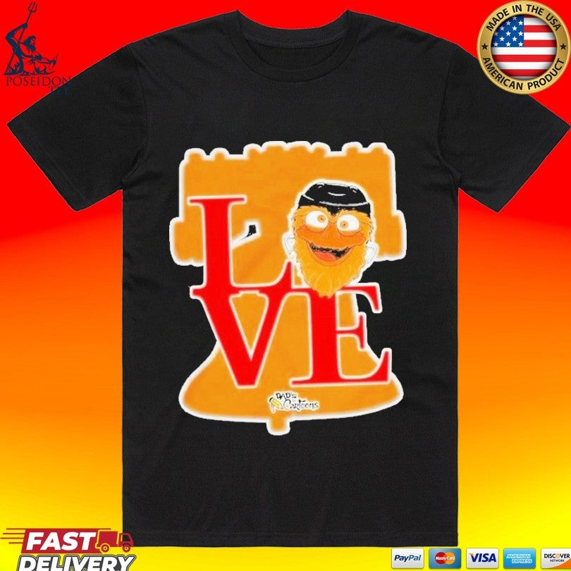 Gritty Love Philadelphia Flyers Hockey Mascot Nhl 2026 T-shirt