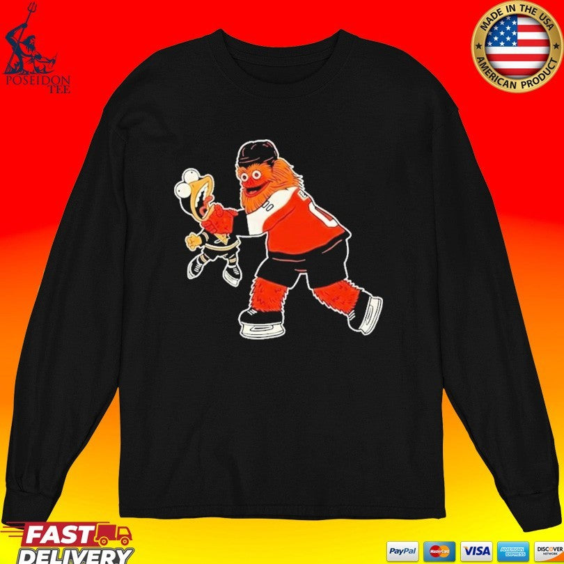 Gritty Strangle Iceburgh Philadelphia Flyers Vs Pittsburgh Penguins Hockey Funny Meme T-shirt
