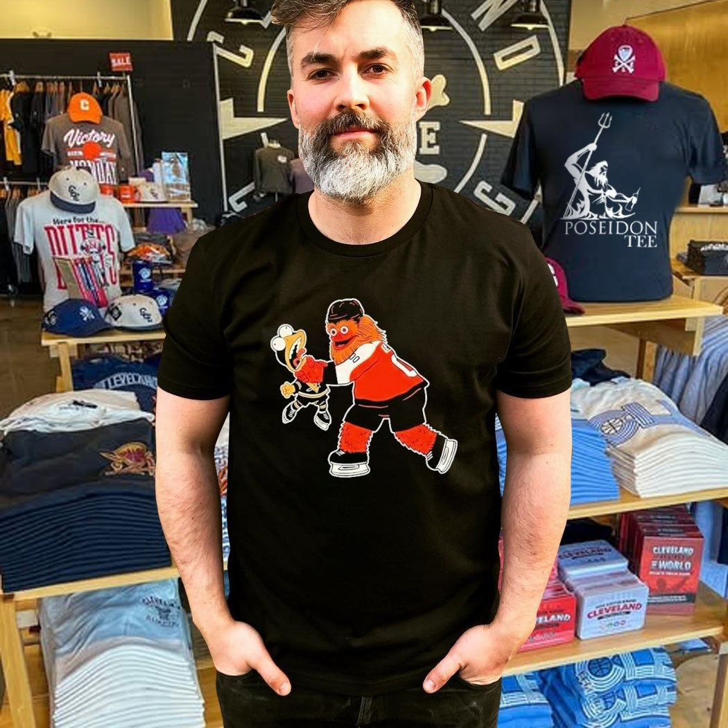 Gritty Strangle Iceburgh Philadelphia Flyers Vs Pittsburgh Penguins Hockey Funny Meme T-shirt