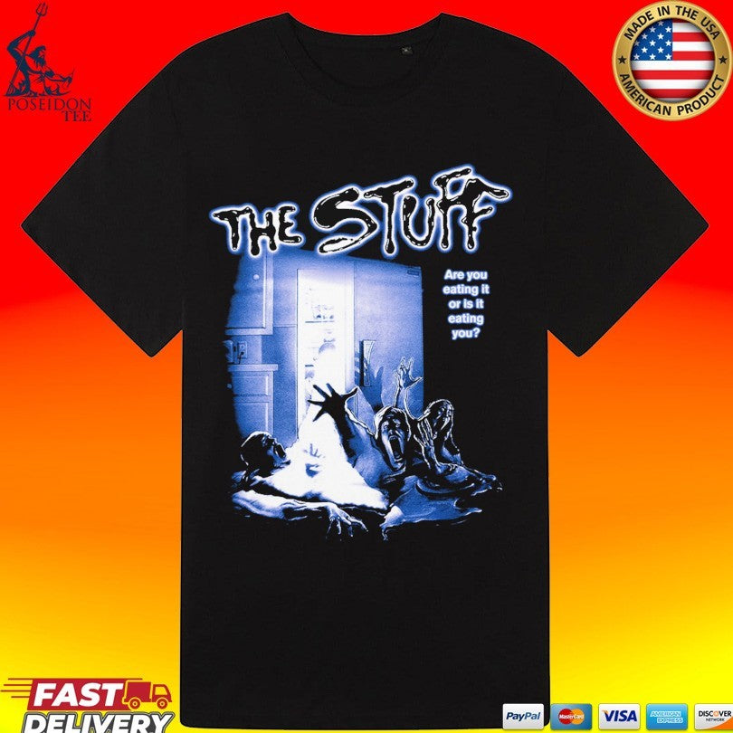 Gutter Garbs The Stuff Vhs Are You Eating It Or Is It Eating You T-shirt