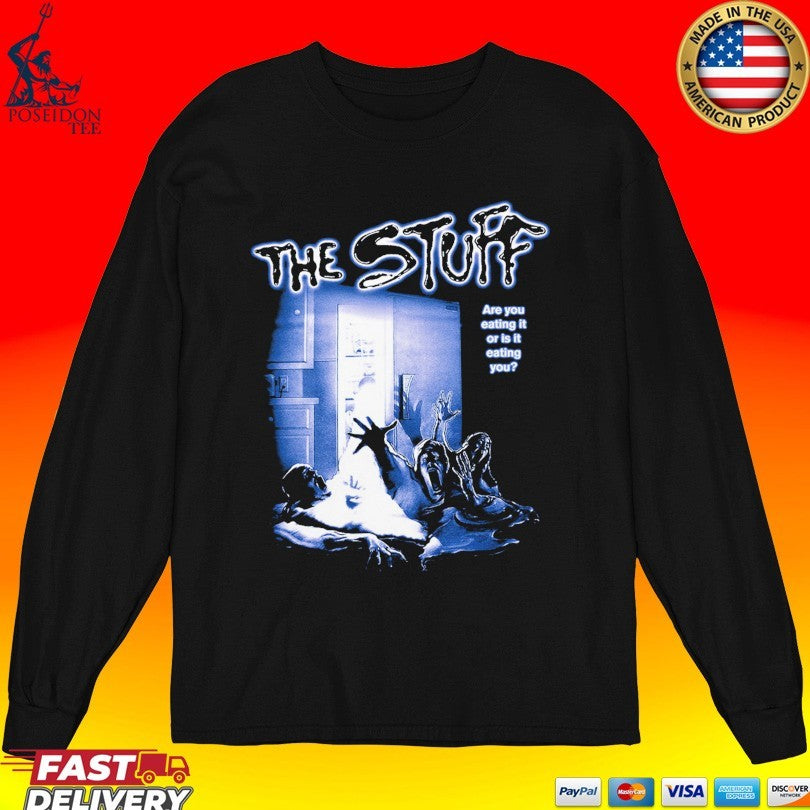 Gutter Garbs The Stuff Vhs Are You Eating It Or Is It Eating You T-shirt