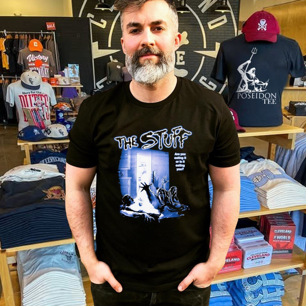 Gutter Garbs The Stuff Vhs Are You Eating It Or Is It Eating You T-shirt