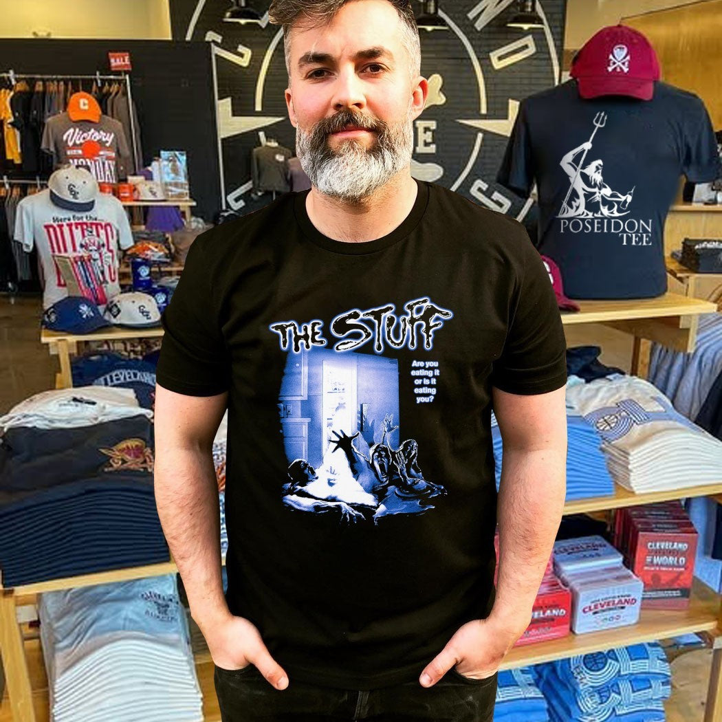 Gutter Garbs The Stuff Vhs Are You Eating It Or Is It Eating You T-shirt
